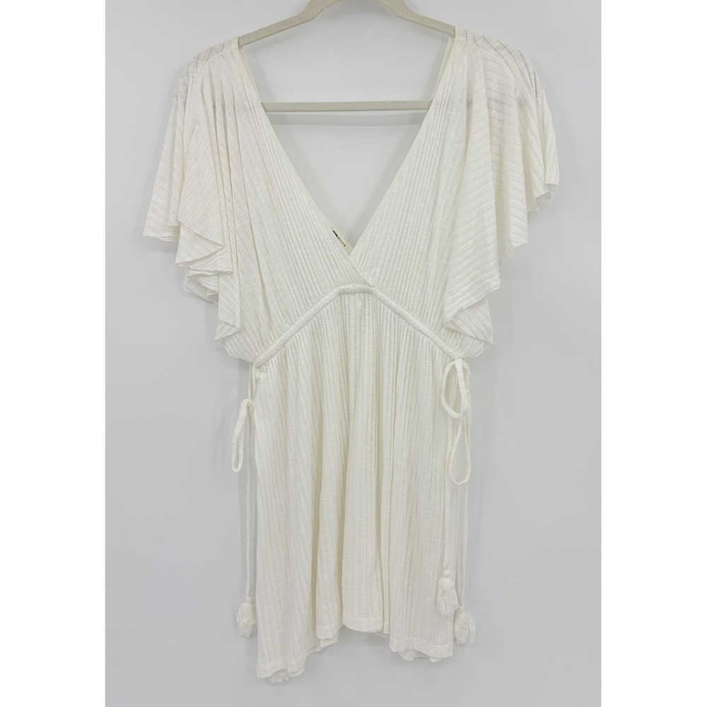Billabong Double V Neck Side Tie Beach Swim Cover Up Size Medium